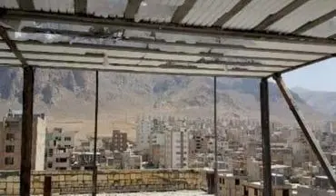 
طبقه هشتم یک واحد مسکونی در کرمانشاه تخریب شد
