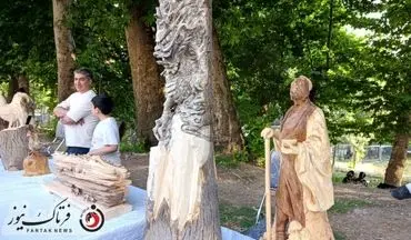 گزارش تصویری/ برگزاری اختتامیه رویداد بین‌المللی چوب «تبادل فرهنگ ایران و چین» در کرمانشاه 