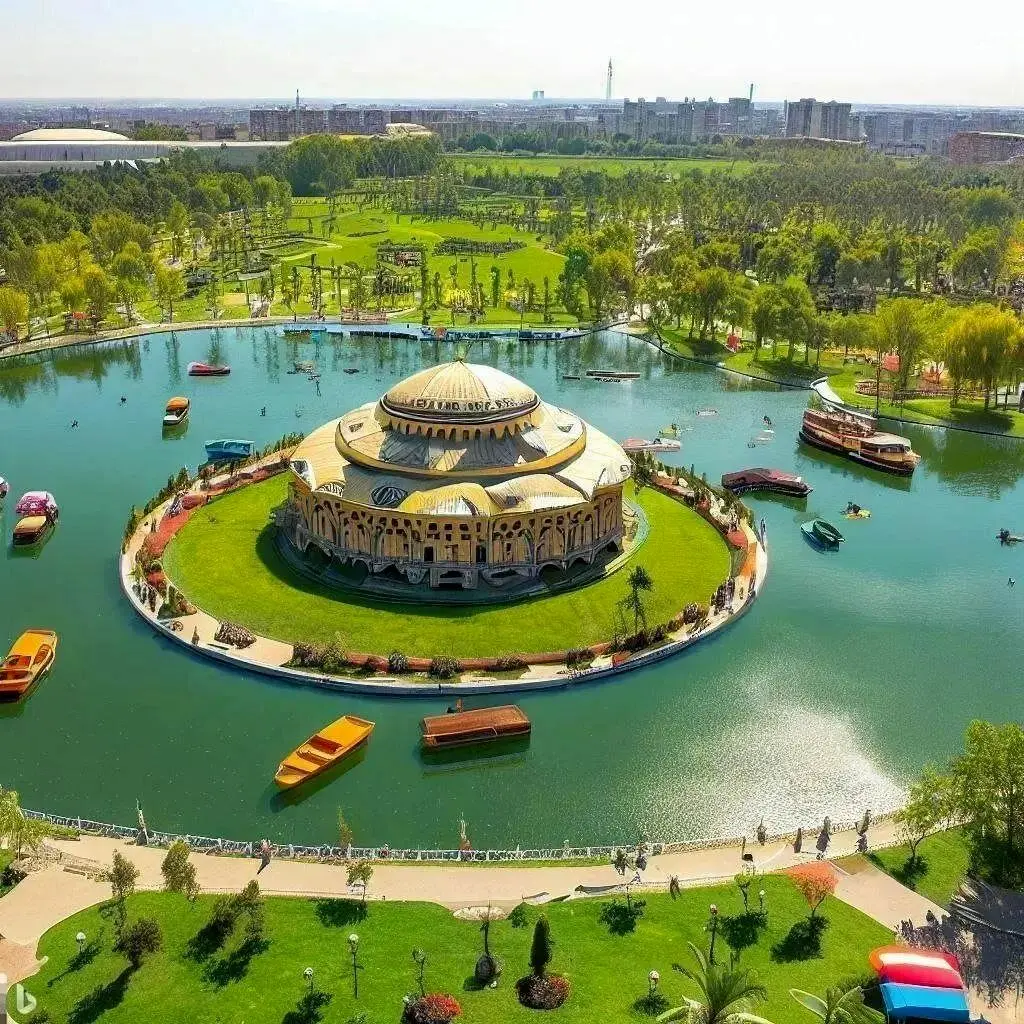 (تصاویر) پیش‌بینی شگفت‌انگیز هوش مصنوعی از شهر تبریز در ۱۰۰ سال آینده!