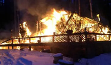 زنده ماندن استیل به مدت 3 هفته بعد از خراب شدن خانه اش توسط آتش در آلاسکا!