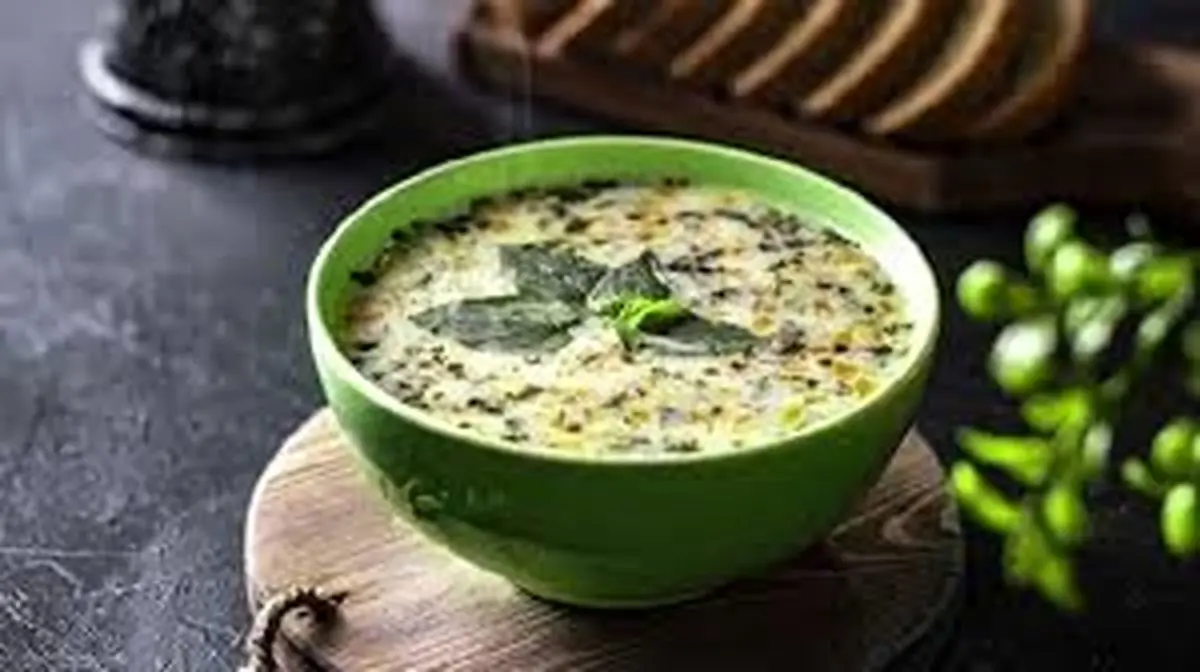 طرز تهیه سوپ ماست و گشنیز| حتما خوشتون میاد!
