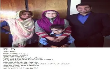 فلور نظری و سام درخشانی در پشت صحنه سریال گسل (عکس)