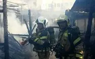 آتش‌سوزی و ریزش آوار در بازار تهران
