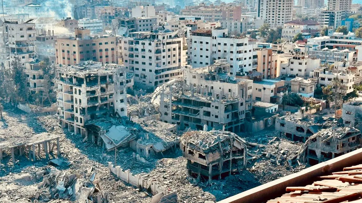 ویدیویی ناراحت کننده از ویرانی نواره غزه 