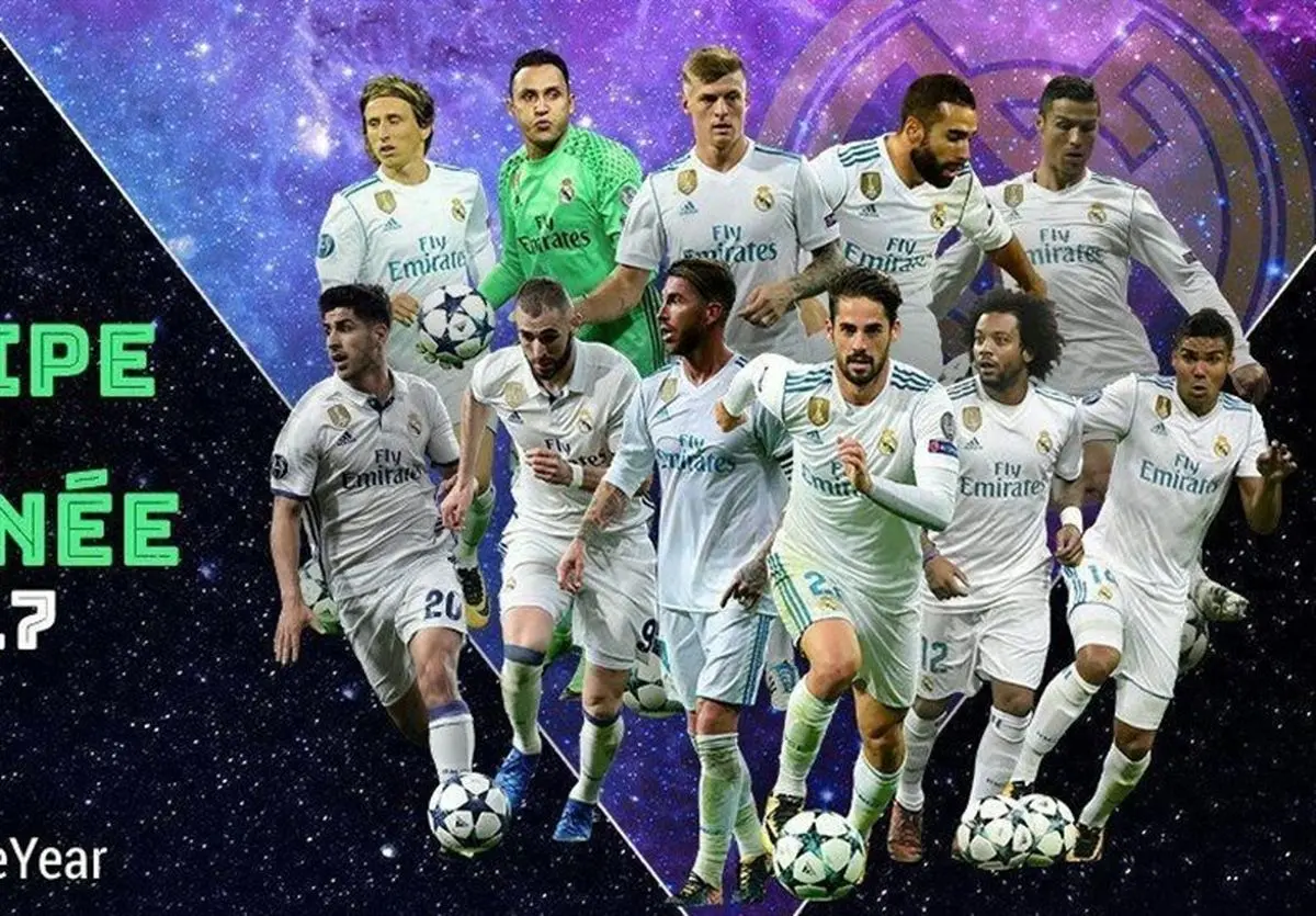 انتخاب رئال مادرید به عنوان  تیم سال ۲۰۱۷ 