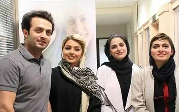 تیپ مصطفی زمانی در کنار بازیگران معروف زن + عکس