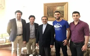 
عکس/دیدار کاوه رضایی با سفیر ایران در بلژیک