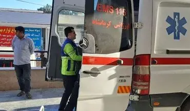 ۱۴ مصدوم در پی واژگونی مینی‌بوس در محور کرمانشاه-کامیاران