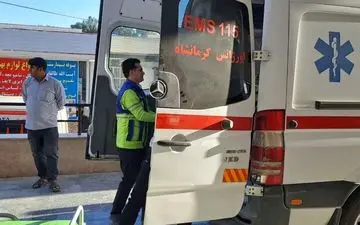 ۱۴ مصدوم در پی واژگونی مینی‌بوس در محور کرمانشاه-کامیاران