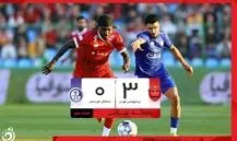 خلاصه بازی پرسپولیس 3 - استقلال خوزستان 0 + ویدئو