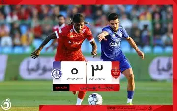 خلاصه بازی پرسپولیس 3 - استقلال خوزستان 0 + ویدئو