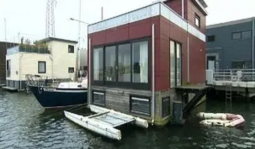 راهکار هلندی ها برای افزایش تعداد خانه ها در روی رودخانه ها + فیلم 