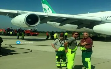 فوری/ سانحه حین فرود برای هواپیمای ماهان +عکس