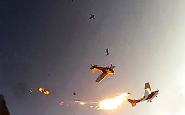 حادثه حین چتربازی + فیلم