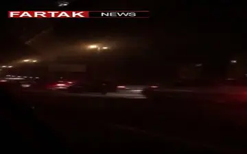 هم‌اکنون: صف پمپ بنزین‌ در امامزاده طاهر کرج پس از وقوع زلزله ۴/۲ ریشتری  + فیلم