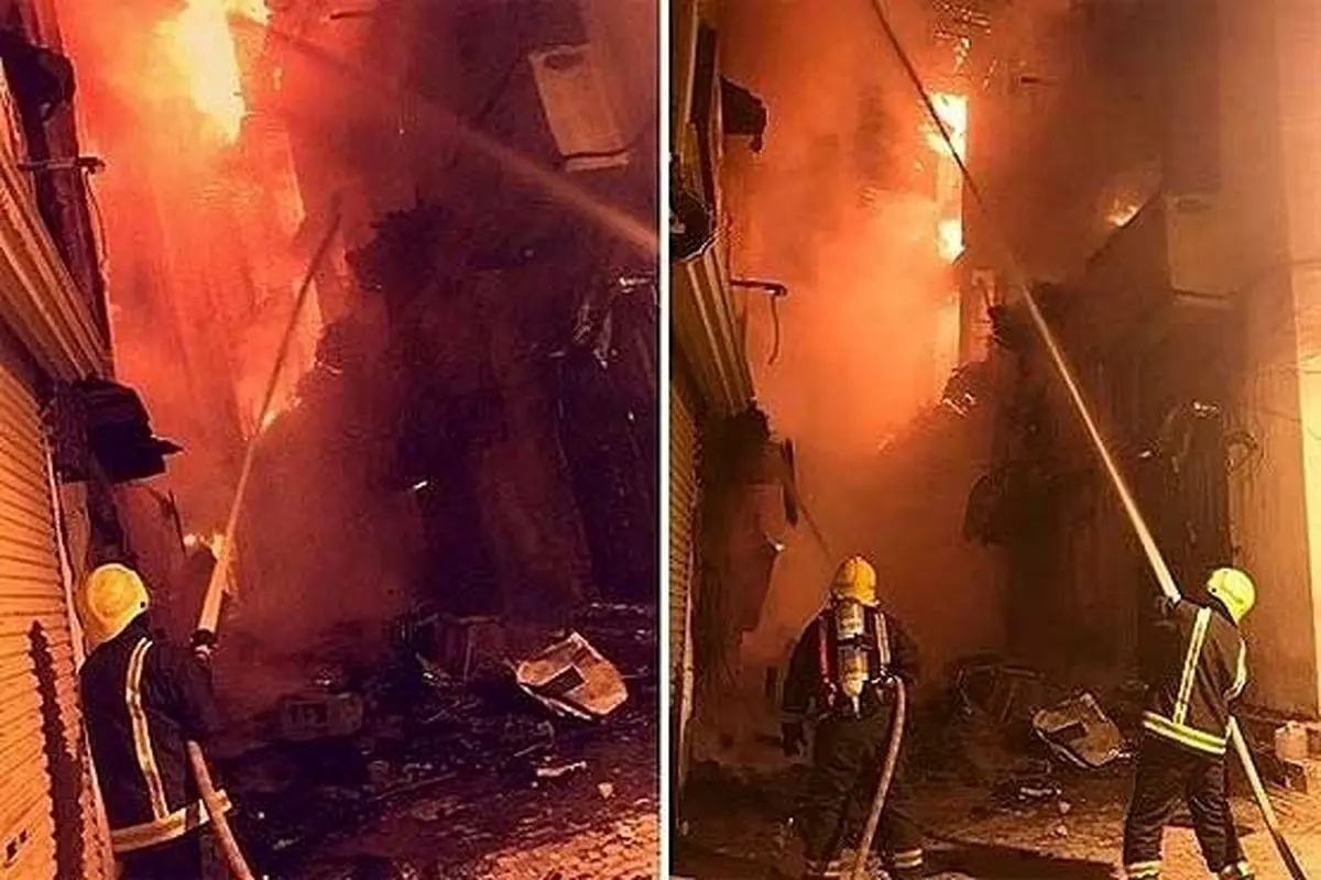 آتش سوزی مهیب در جده عربستان