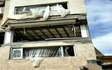 انفجار ساختمان ۵ طبقه دو مصدوم برجای گذاشت