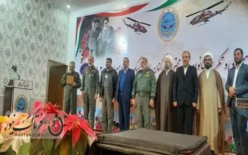 گزارش تصویری/ برگزاری جشن انقلاب، جهادتبیین و مراسم تکریم از خانواده‌های کارکنان پایور (لبیک۵ و مصباح ۲ و۳) در هوانیروز کرمانشاه