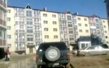 سقوط هولناک یک مجتمع مسکونی در کراگندا