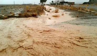 بارندگی در خراسان جنوبی موجب آبگرفتگی معابر شد