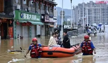 
گرفتاری صدها هزار چینی در سیلاب