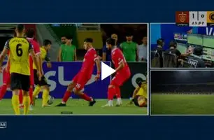 دو صحنه مشکوک به پنالتی در بازی سپاهان‌-پرسپولیس + ویدئو
