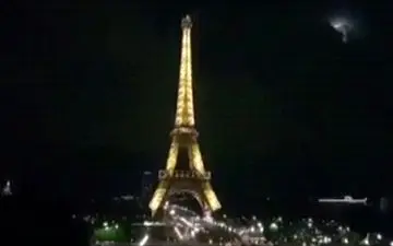 خاموش شدن چراغ‌های برج ایفل در احترام به قربانیان حوادث تروریستی تهران + فیلم