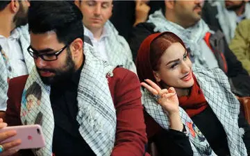 پوشش متفاوت خانم‌های حامی حاج قاسم سلیمانی + عکس