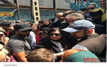 مشکلات باران کوثری برای رای دادن! (عکس)