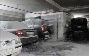 پژو پارکینگ را به آتش کشاند +عکس