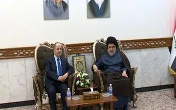 دیدار«مسعود بارزانی» با «مقتدی الصدر» در نجف اشرف