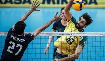 والیبال انتخابی المپیک| شکستی دیگر برای ایران این بار مقابل برزیل