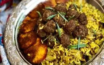  ریحان پلو با گوشت یک پلوی جدید و خوشمزه!
