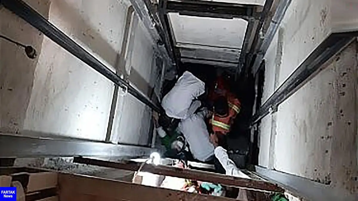 سقوط کارگر ساختمانی به عمق چاهک آسانسور در تهران