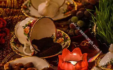 آموزش تزیین هفت سین  با فنجان نعلبکی 
