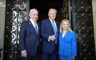 استقبال متفاوت ترامپ از نتانیاهو و همسرش در ورودی اقامتگاه بزرگ خود + ویدئو