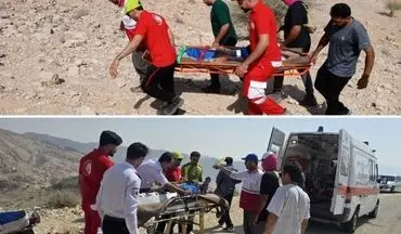 سقوط از ارتفاع در کوه‌های شهرستان جم