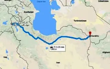  رشد سه برابری ترانزیت در مسیر راه آهن سرخس - رازی