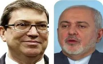 ظریف با وزیر خارجه کوبا گفتگو کرد
