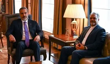 دیدار سفیر ایران در ترکیه با وزیر خارجه این کشور 
