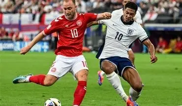 توقف انگلیس مقابل دانمارک با نمایشی دور از انتظار 