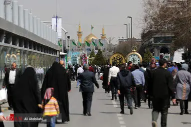 حرم مطهر امام رضا (ع) ساعاتی پیش از سخنرانی رهبر معظم انقلاب + تصاویر