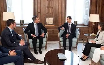 دیدار یک هیئت اروپایی با بشار اسد