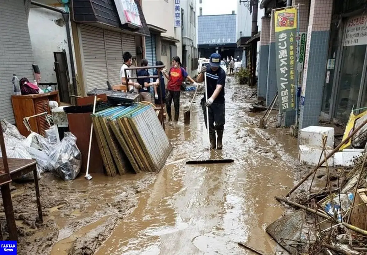 باران همچنان در ژاپن قربانی می‌گیرد
