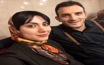 میثم درویشان پور شرکت کننده خنداننده شو در کنار همسرش