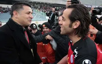 عکس/ آشتی احتمالی دایی و کریمی در حضور روحانی