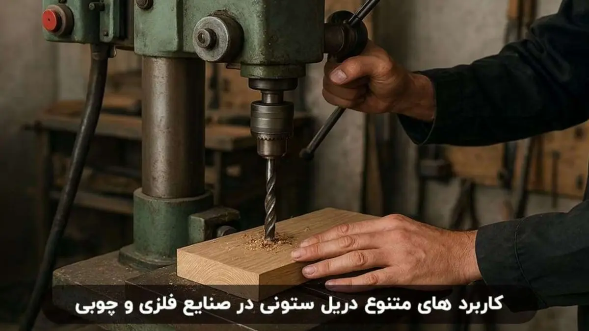 کاربرد های متنوع دریل ستونی در صنایع فلزی و چوبی