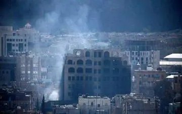 تصاویری از آتش سوزی سفارت ایران در یمن + فیلم