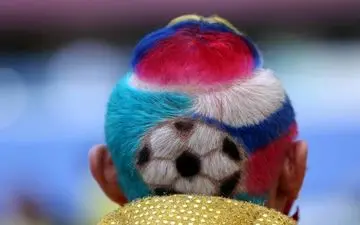 عکس/ اوج هنر یک آرایشگر در جام جهانی