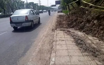 علت رانش فضای سبز بزرگراه شهید همت چه بود؟